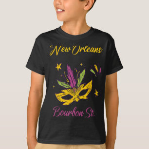Camiseta Rua Bourbon French Quarter Nova Orleans Mardi Gr