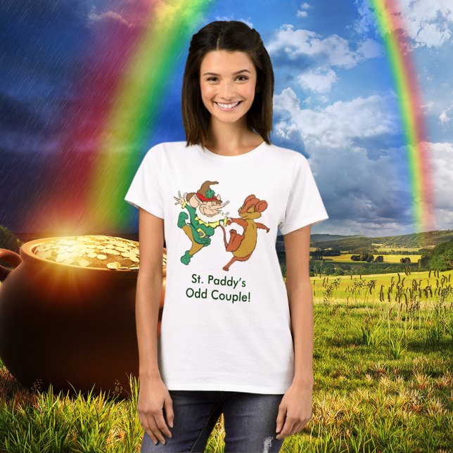 Camiseta Rua, Casal ímpar de Paddy (St. Paddy’s Odd Couple T-Shirt)