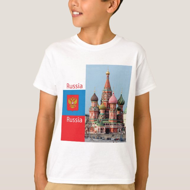 Camiseta Rua, catedral de basil. Rússia (Frente)