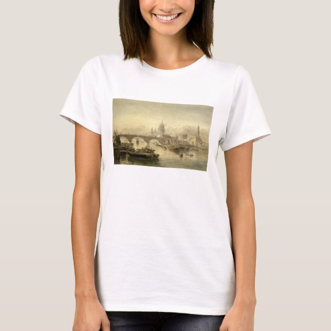 Camiseta Rua, Catedral de Paul e Ponte de Londres do Su (Frente)