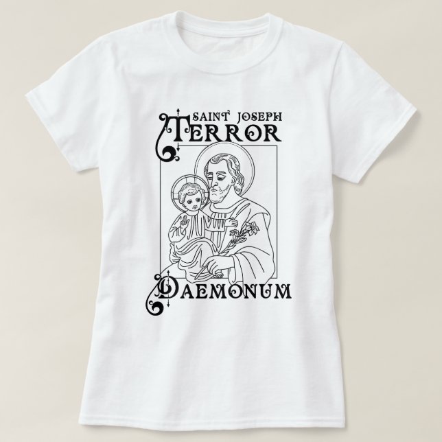 Camiseta Rua Católica Joseph Terror of Demons (Frente do Design)