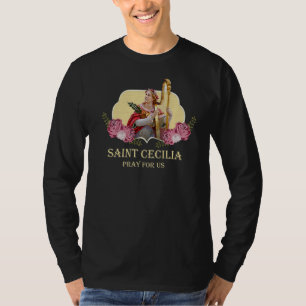Camiseta Rua Cecilia Patron Santo De Músicos Católicos