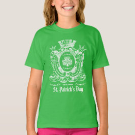 Camiseta Rua Celta Shamrock Crest. Dia de Patrick