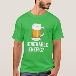 Camiseta Rua, cerveja de energia renovável do Patrick