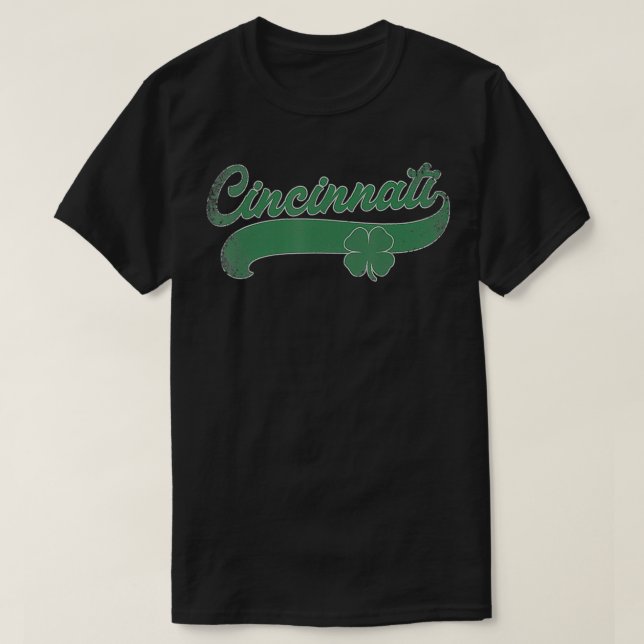 Camiseta Rua Cincinnati Shamrock (Frente do Design)