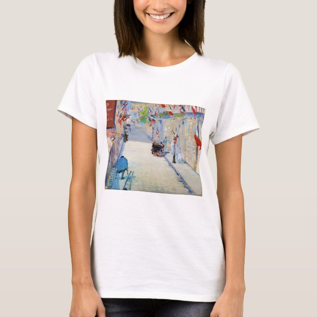 Camiseta Rua com Bandeiras Francesas, Manet (Frente)