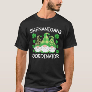 Camiseta Rua Coordenadora Shenanigans Gnomos do Dia de Patr