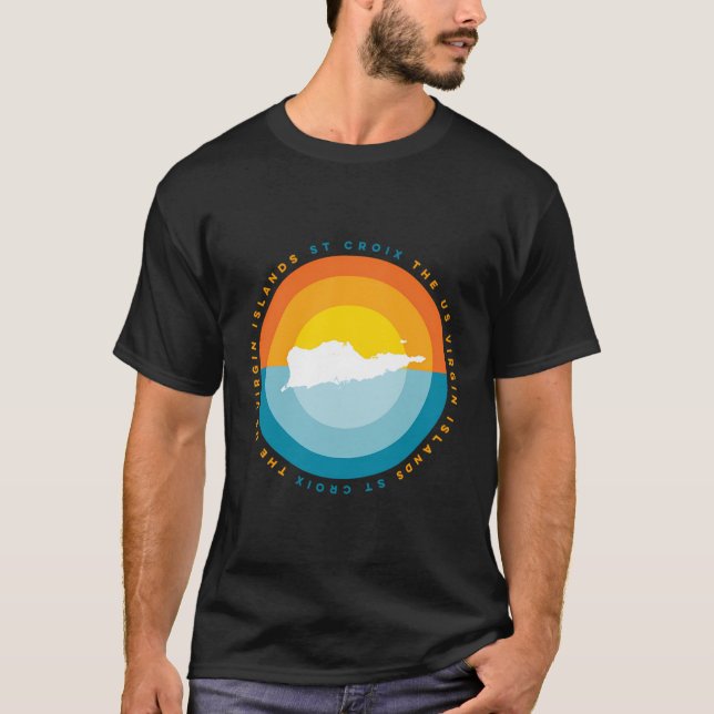 Camiseta Rua Croix Usvi Sunset Gráfico (Frente)