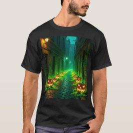 Camiseta Rua da abóbora verde esquisita