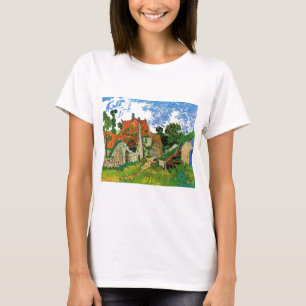 Camiseta Rua da Aldeia em Auvers por Vincent Van Gogh