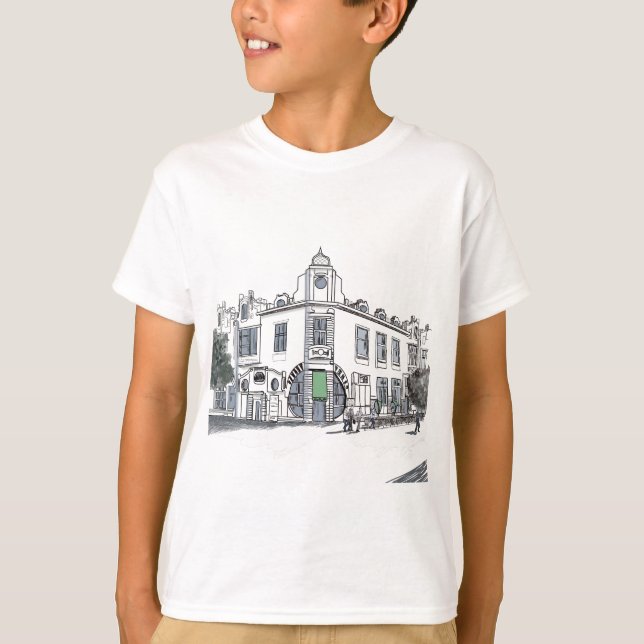 Camiseta rua da cidade antiga (Frente)