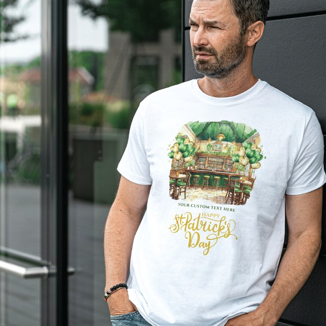 Camiseta Rua d'água, festa do dia de Patrick (Criador carregado)