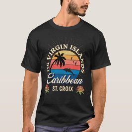 Camiseta RUA das Ilhas Virgens dos EUA Croix USVI Tropical