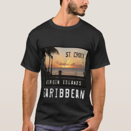 Camiseta RUA das Ilhas Virgens dos EUA Croix USVI Tropical 