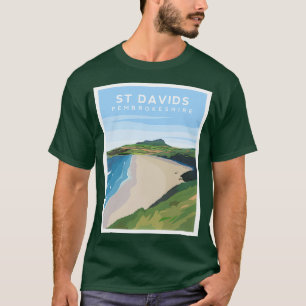 Camiseta Rua Davids Beach Pembrokeshire South Wales
