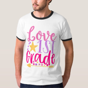 Camiseta rua de 10 amam o Dedo Básico Masculino