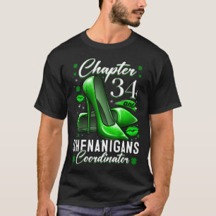 Camiseta rua de 34 anos Dia de Patrick Shenanigans Coordina