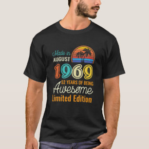 Camiseta rua De 51 Anos Em Agosto De 1970