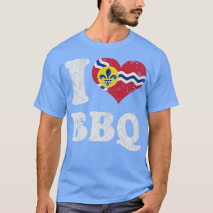 Camiseta Rua de amor Louis Missouri CHURRASCO Barbecue Gril