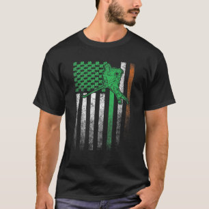 Camiseta Rua de Bandeira da América Irlandesa de Hockey. S