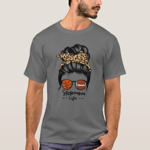 Camiseta Rua de basquete de futebol do Stepman Life Messy B