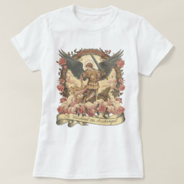 Camiseta Rua de Boho. Michael Archangel católico tradiciona