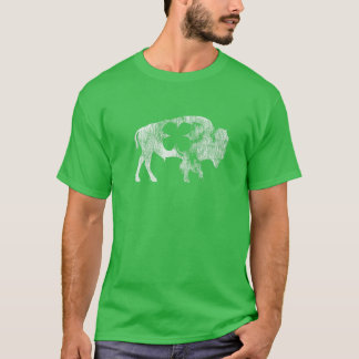 Camiseta Rua de Buffalo Bison Shamrock, o Santo do dia de P