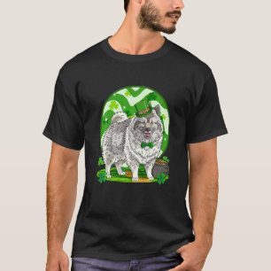 Camiseta Rua de Cachorro Keeshond... Patricks Lucky Leprech