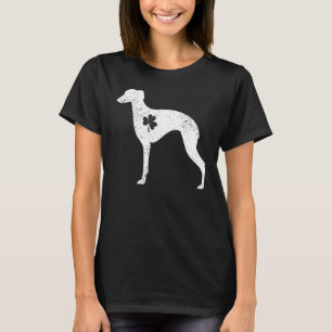 Camiseta Rua De Cachorro Pet De Shamrock Whippet Dia Patric