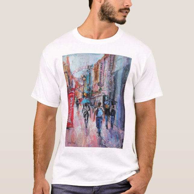 Camiseta Rua de Carnaby do dia chuvoso (Frente)