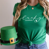 Rua de Charm Feliz Dia de Patrick Escrito Branco B