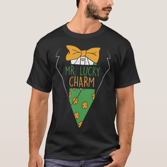 Camiseta Rua de Charm Feliz Dia de Patrick Ruas Sortudos Ch (Frente)