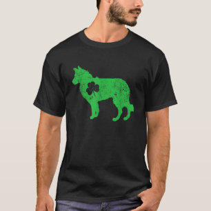 Camiseta rua de Clover irlandesa na fronteira Patrick Day L