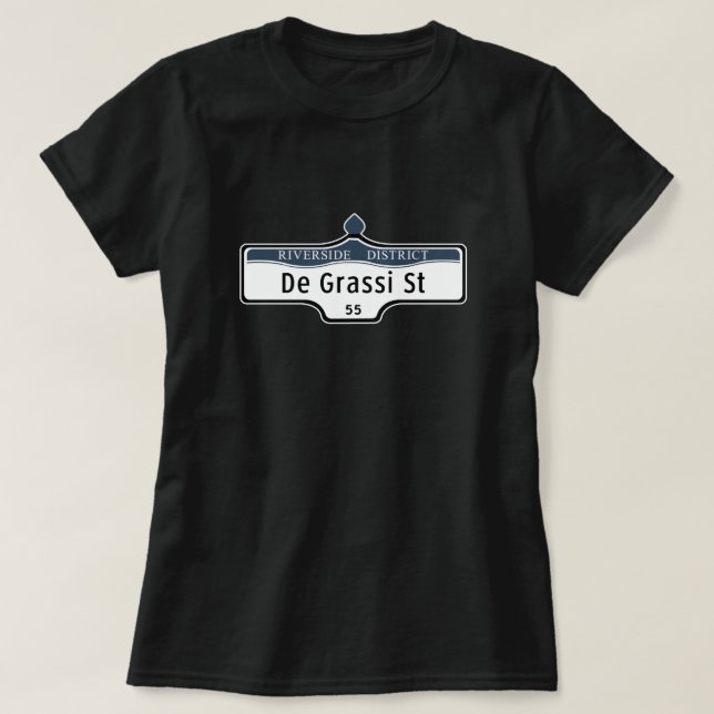 Camiseta Rua de DeGrassi, sinal de rua de Toronto (Frente do Design)