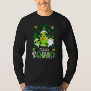 Camiseta Rua De Enfermeira Na Esquadra Icu Patrick Day Gnom