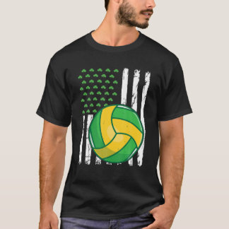 Camiseta Rua de esporte de vôlei da bandeira americana.