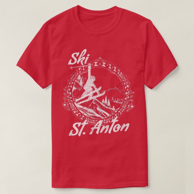 Camiseta Rua de Esqui (Frente do Design)