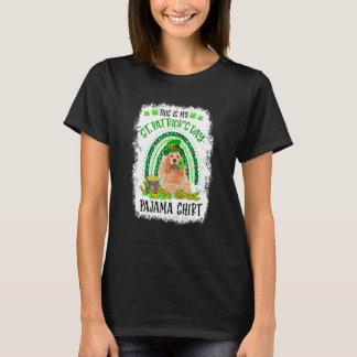 Camiseta Rua De Goldendoodle Patrick Day Lucky Pajamas Me M