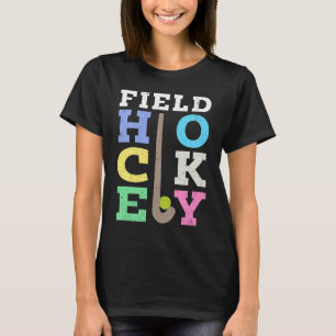Camiseta Rua de Hockey com Hóquei em Campo do Retro Graphic