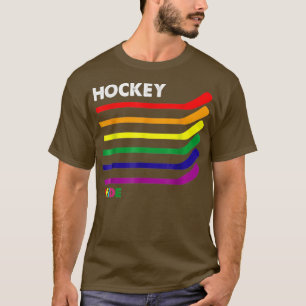 Camiseta Rua de Hóquei no Gelo Transgênero do Mês do Orgulh