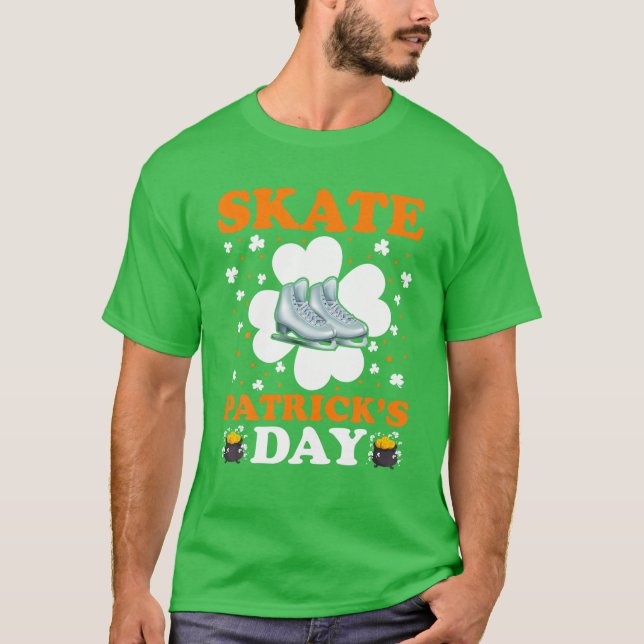 Camiseta Rua De Ice Do Dia Do skate Patrick. Dia Do Patrick (Frente)