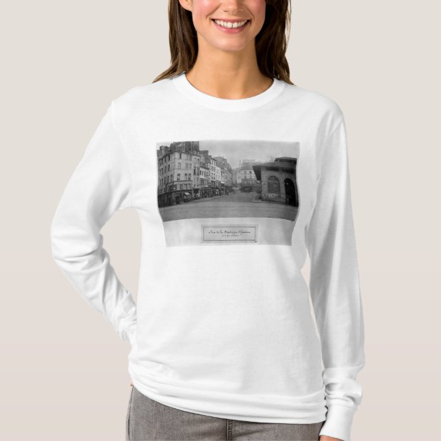 Camiseta Rua de la Montagne Sainte-Genevieve, Paris (Frente)