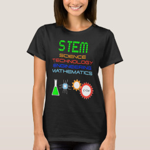 Camiseta Rua de Matemática de Engenharia de Ciências Stem