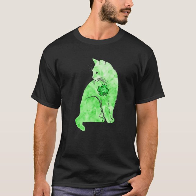 Camiseta Rua De Molho De Gato Verde... (Frente)