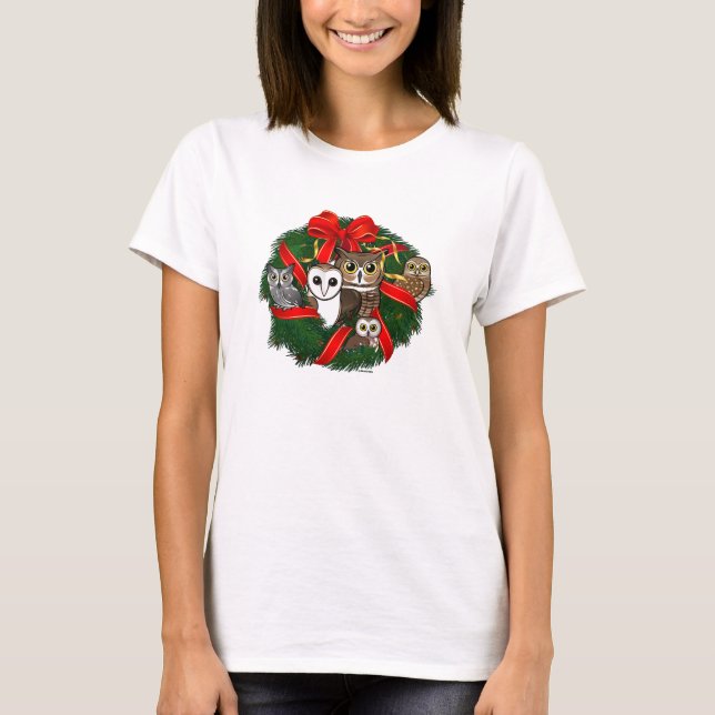 Camiseta Rua de Natal das Corujas Birdorable (Frente)