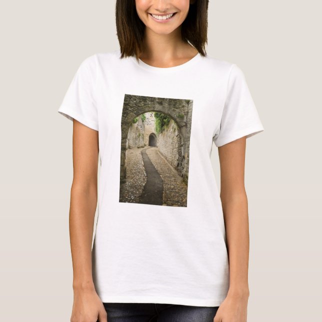 Camiseta Rua de paralelepípedos cinza, França (Frente)