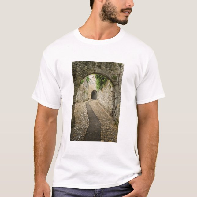 Camiseta Rua de paralelepípedos cinza, França (Frente)