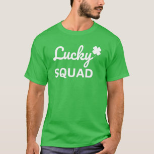 Camiseta Rua de pelúcia sortuda. Dia de Patrick
