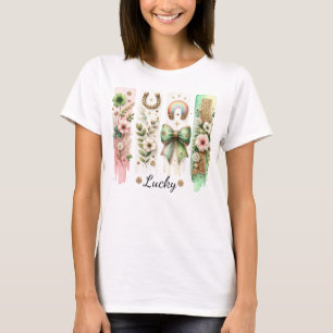 Camiseta Rua de pincelada sortuda, T-Shirt do Dia de Patric
