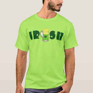 Camiseta RUA de Shamrock da Cerveja Verde IRISH